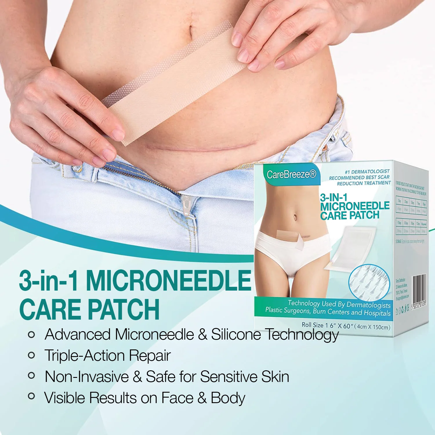 ✅ 𝗖𝗮𝗿𝗲𝗕𝗿𝗲𝗲𝘇𝗲® 3-in-1 Microneedle Care Patch - Image 4
